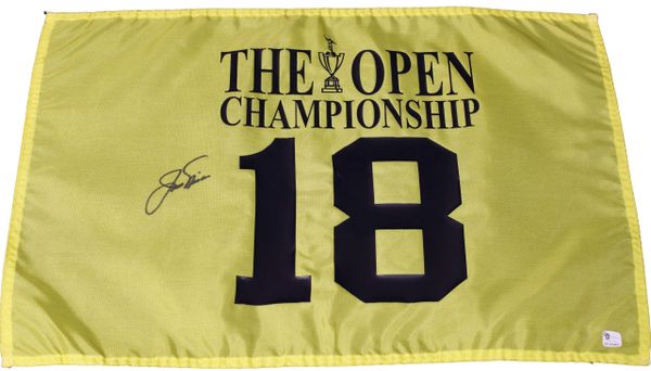 Jack Nicklaus Signed 'The Open Championship' Pin Flag - GAI Authenticated #GV323257