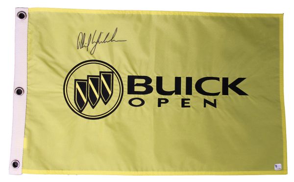 Phil Mickelson Signed 'Buick Open' Pin Flag - GAI Authenticated #GV327934