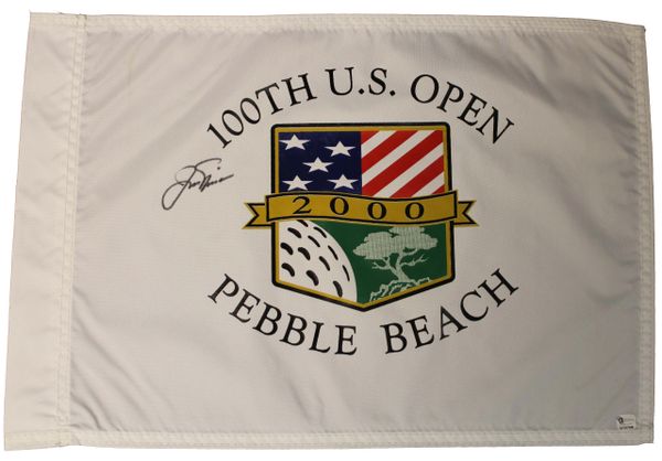 Jack Nicklaus Signed '2000 Pebble Beach' Pin Flag - GAI Authenticated #GV327948