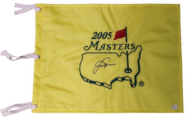 Jack Nicklaus Signed 2005 Masters Pin Flag - GAI Authenticated #GV327951