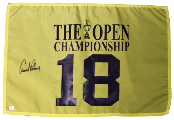 Arnold Palmer Signed ' The Open Championship' Pin Flag - GAI Authenticated #GV312486