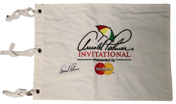 Arnold Palmer Signed 'Arnold Palmer Invitational' Pin Flag
