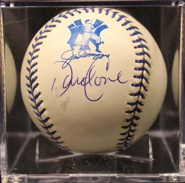 David Cones Autographed Joe DiMaggio Baseball, JSA Authenticated #C34099