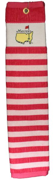 Masters Pink / White Golf Towel