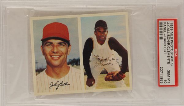 1969 MLB Photostamps - Hands / Staub / Clemente / Javier, Panel