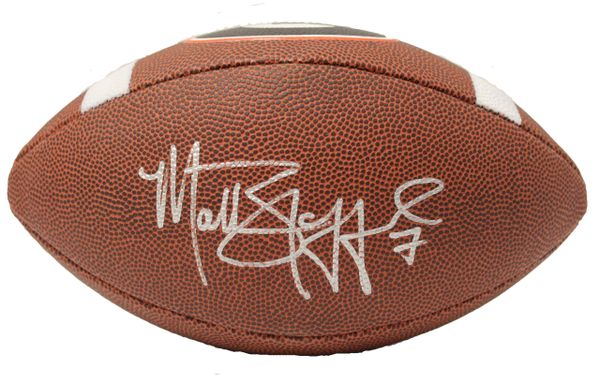 Matthew Stafford University Of Georgia Bulldogs Autographed Rawlings UGA Logo Football