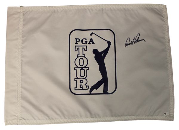 Arnold Palmer Signed PGA Tour Pin Flag - GAI Authenticated #GV327947