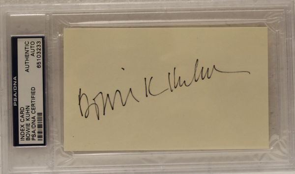 Bowie Kuhn - Signature cut - PSA/DNA graded Authentic (65103233)