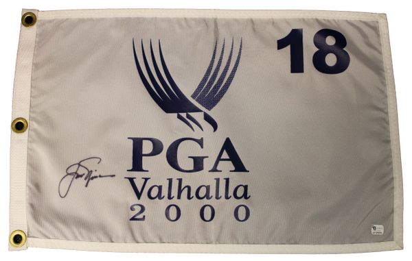 Jack Nicklaus Signed PGA Valhalla 2000 Pin Flag - GAI Authenticated #GV323259