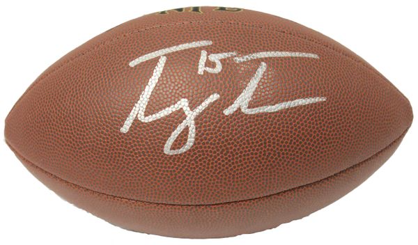 Tim Tebow University Of Florida Autographed Wilson Junior Size NFL Football - Slight Smudge