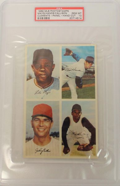 1969 MLB Photostamps - Hands / Staub / Clemente / Javier, Panel