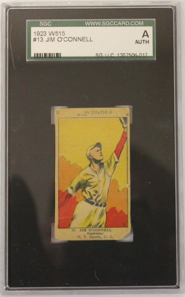 1923 W515 Jim O'Connell SGC Authenticated # 1207506-017