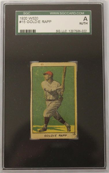 1920 W520 Goldie Rapp SGC Authenticated # 1207506-022