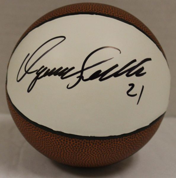 Dominique Wilkins 21 - Autographed Mini Basketball - PSA/DNA Authenticated # Z43461