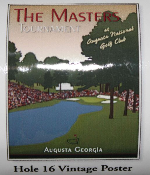 Hole 16 Vintage Poster - Augusta National Golf Club
