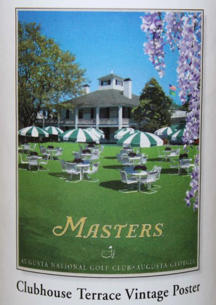 Clubhouse Terrace Vintage Poster - Augusta National Golf Club