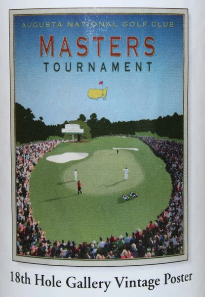 18th Hole Gallery Vintage Poster - Augusta National Golf Club