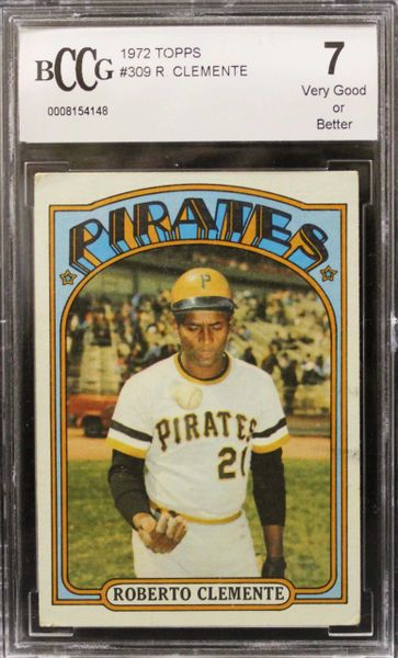 1972 TOPPS Roberto Clemente, BCCG 7