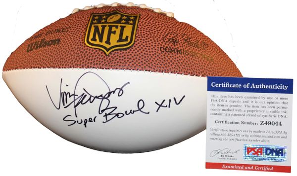 Vince Ferragamo Super Bowl XIV Autographed Wilson Mini Football, PSA/DNA Authenticated Z49044