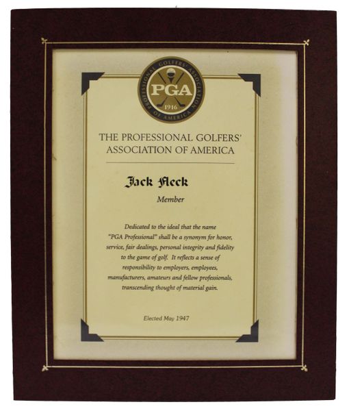 Jack Fleck, PGA Member Award from 1947