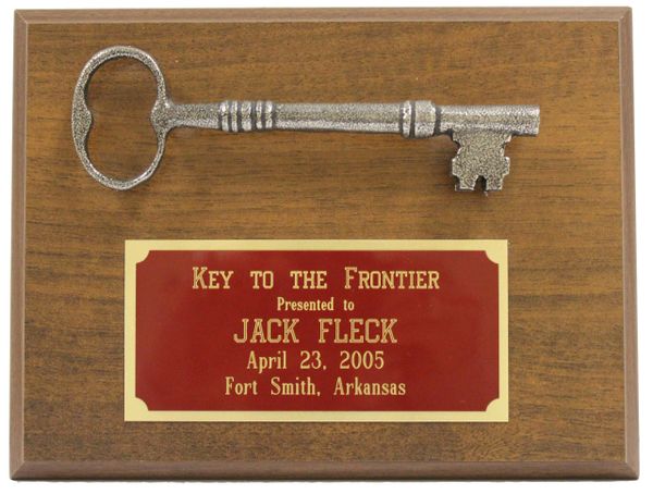 Key to The Frontier presented to Jack Fleck – Fort Smith, Arkansas, April 23, 2005