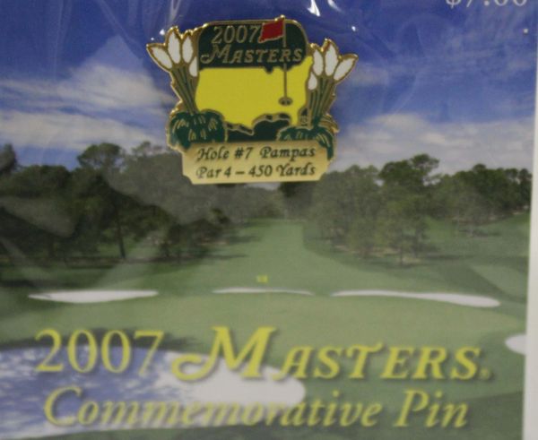 2007 Masters Commemorative Pin Representing the 7th Hole, Pampas