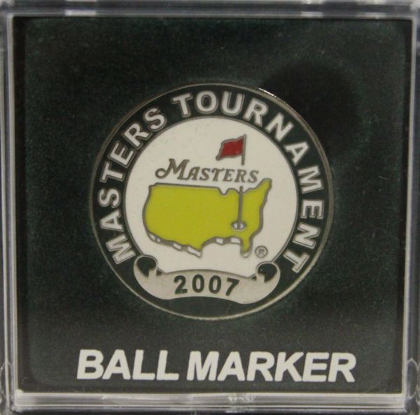2007 Masters Tournament Flat Ball Marker