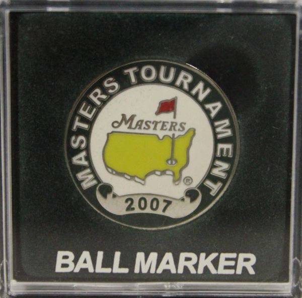 2007 Masters Tournament Flat Ball Marker