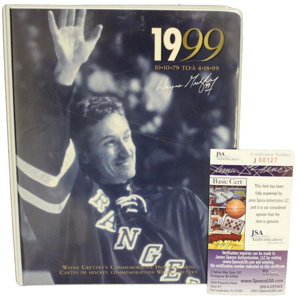Wayne Gretzky 1979 to 1999 15 Card Commemorative Set Autographed – JSA Authenticated