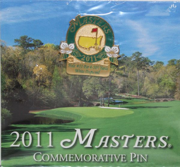 2011 Masters Commemorative Pin Representing the 11th Hole, White Dogwood