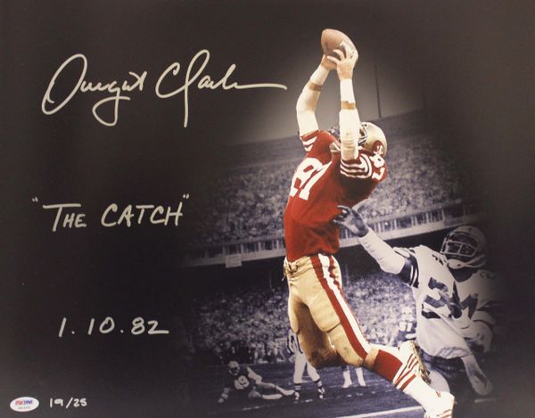 Dwight Clark Signed 1982 Topps Card #478 Bas Sasigned Coa 49ers Gem Mint 10  Auto