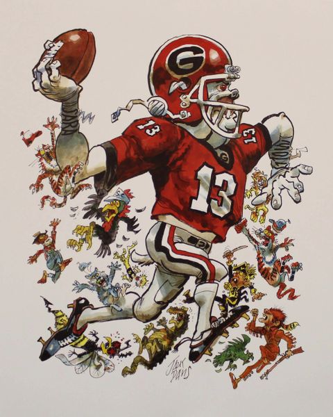 2013 University of Georgia Jack Davis Print