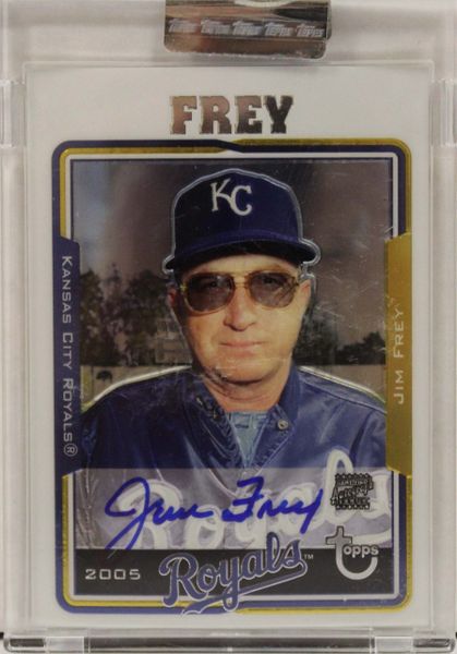 2005 TOPPS Jim Frey Certified Authentic Autograph Issue