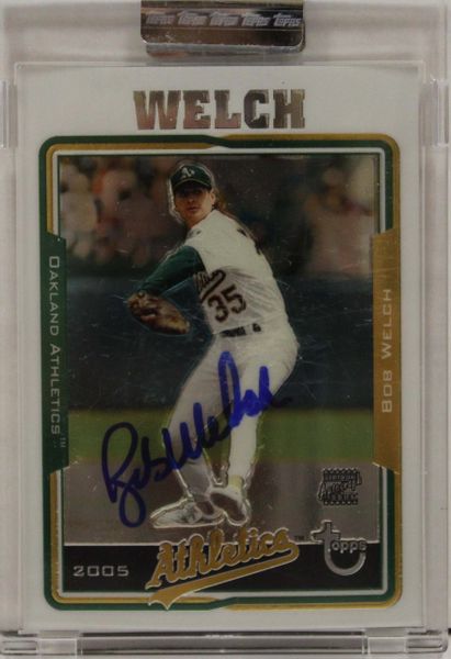 2005 TOPPS Bob Welch Certified Authentic Autograph Issue