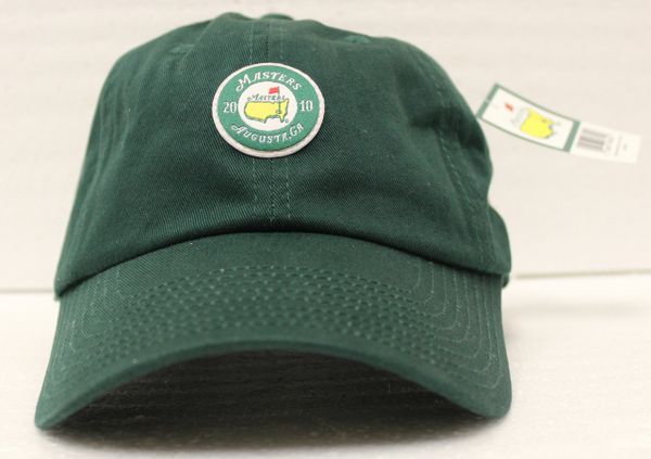 2010 Dated Masters Slouch Hat With Logo & Date In Circle, Dark Green