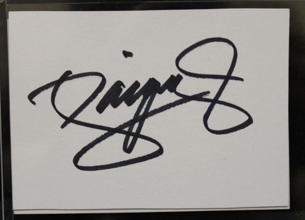 Manny "PACMAN" Pacquiao Signature Signed Cut,Black, Authenticated by Team Pacquiao