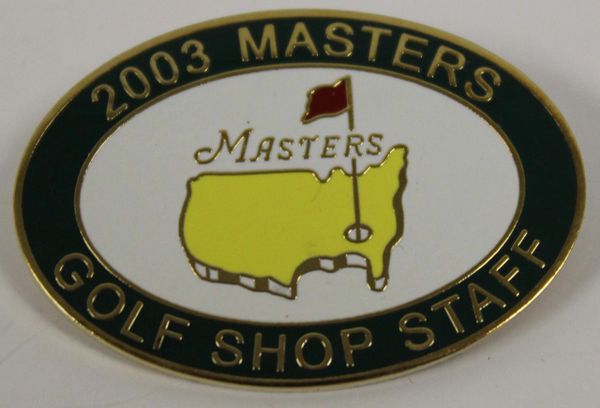 2003 Masters Golf Shop Staff Pin