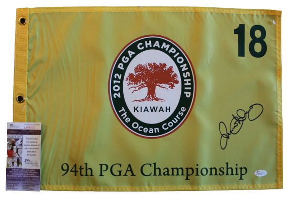 Rory McIlory Signed 2012 PGA Championship Pin Flag - JSA Authenticated