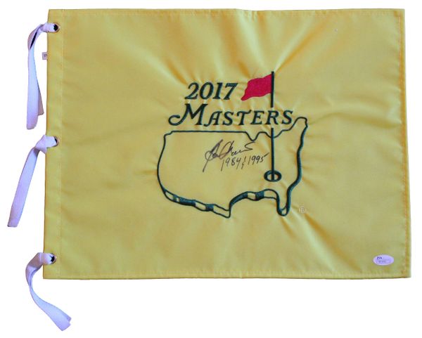 Ben Crenshaw Signed 2017 Masters Pin Flag - JSA Authenticated