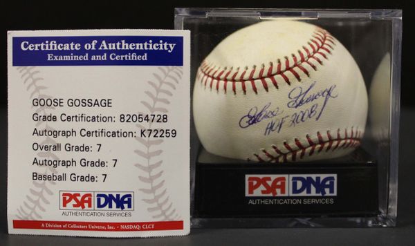 Goose Gossage Signed Rawlings Major League Baseball - PSA/DNA Authenticated