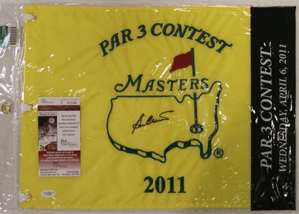 Ben Crenshaw Autographed 2011 Masters PAR 3 Contest Pin Flag, JSA Authenticated