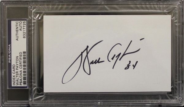 Walter Payton Signed Index Card, PSA/DNA Authenticated