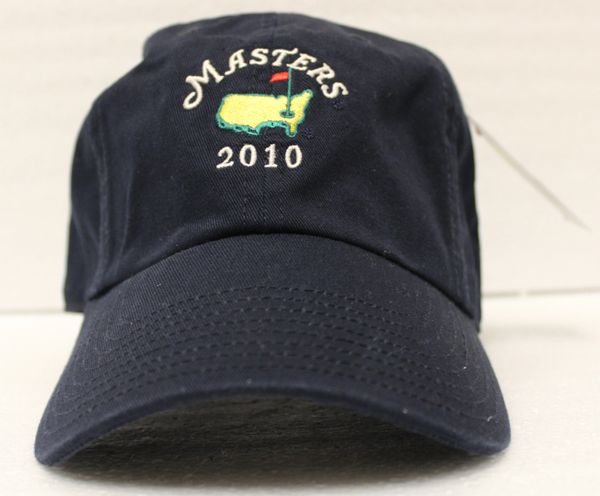 2010 Dated Masters Slouch Hat With Date Below Masters Logo, Navy