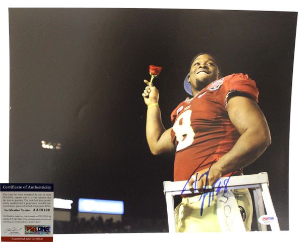 FSU Timmy Jernigan Signed 2013 Rose Bowl Picture, PSA/DNA Authenticated