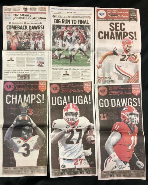 2018 Georgia Bulldogs Newspaper Commemorative Package - AJC Special Editions