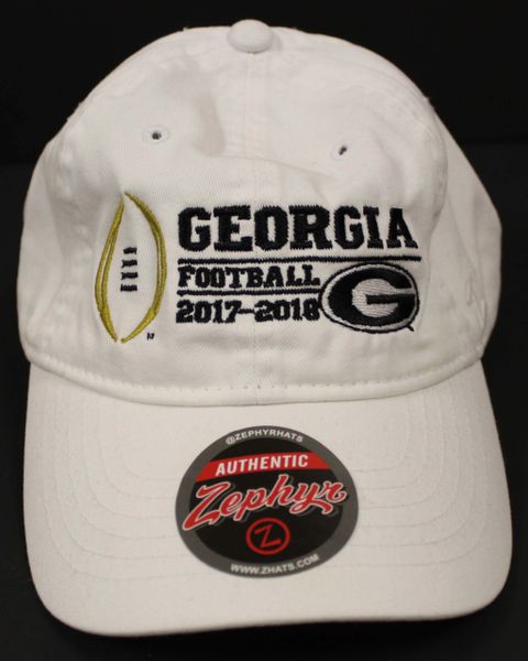 2017-2018 University of Georgia, College Football Playoff Hat - White