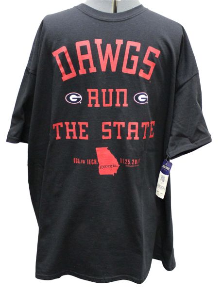 Georgia Bulldogs "Dawgs Run The State" UGA vs Tech 11.25.2017, 2XL