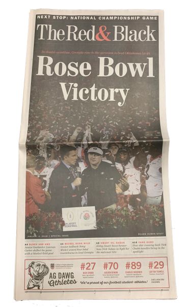 The Red & Black UGA Rose Bowl Paper