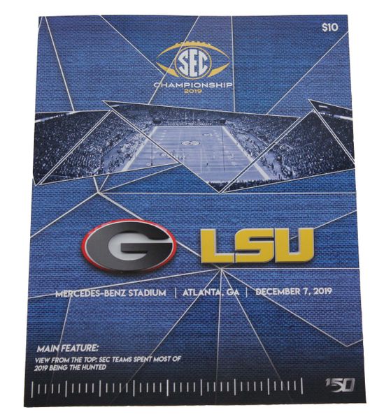 2019 LSU VS UGA SEC Championship Program