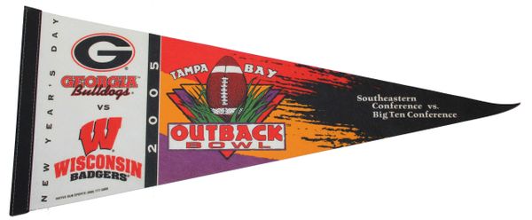 2005 Outback Bowl, UGA VS Wisconsin Pennant